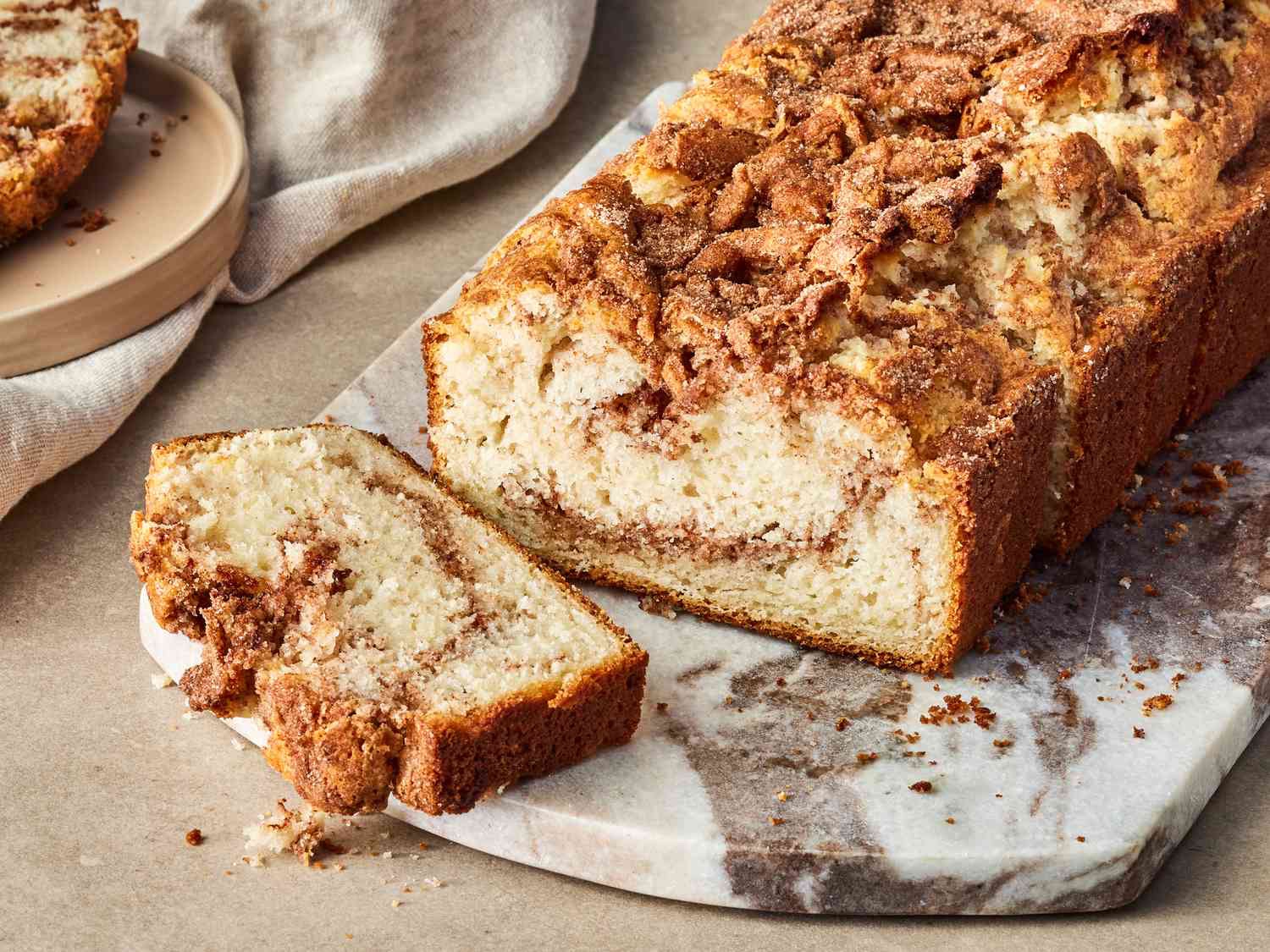 Cinnamon swirl cake bread